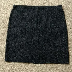 Loft blue and white ladies XL stretchy skirt